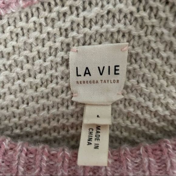 𝅺La Vie Rebecca Taylor Strip Merino Knit Sweater - Picture 8 of 10